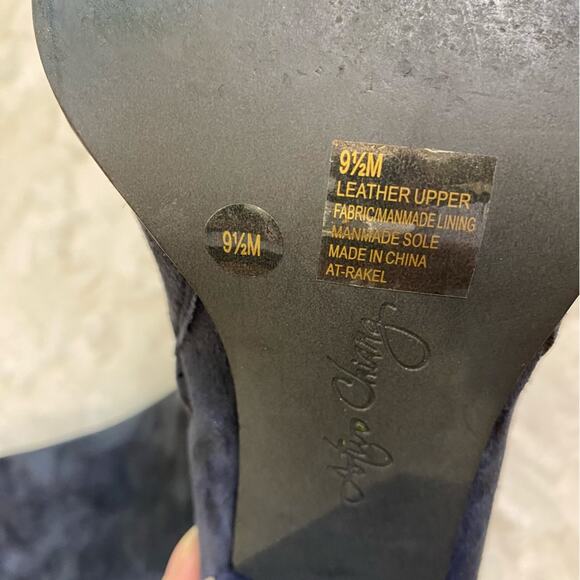 Arturo Chiang Rakel Block Heel Zip Ankle Bootie Women’s 9.5 Gathered Heel Boot - Picture 11 of 15